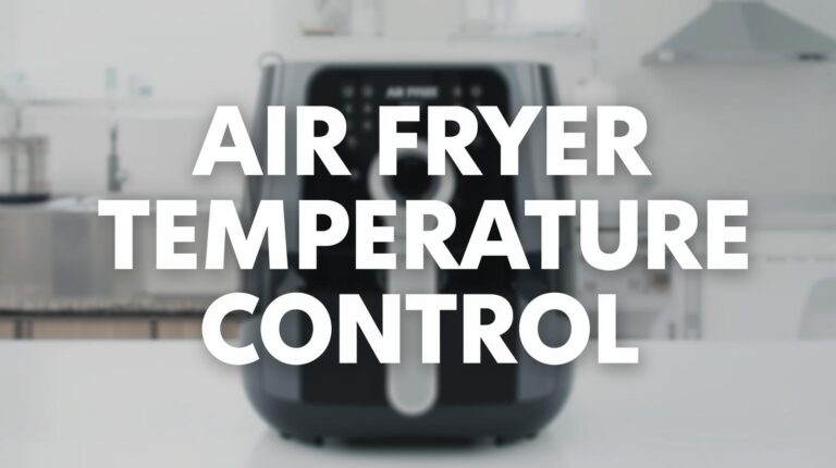 air fryer temperature control