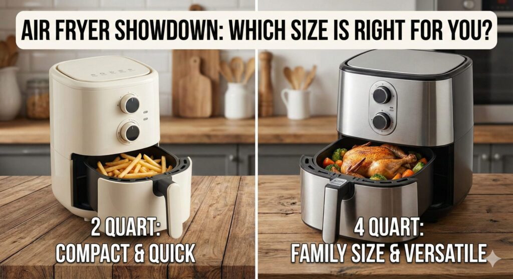 2 Quart vs 4 Quart Air Fryer