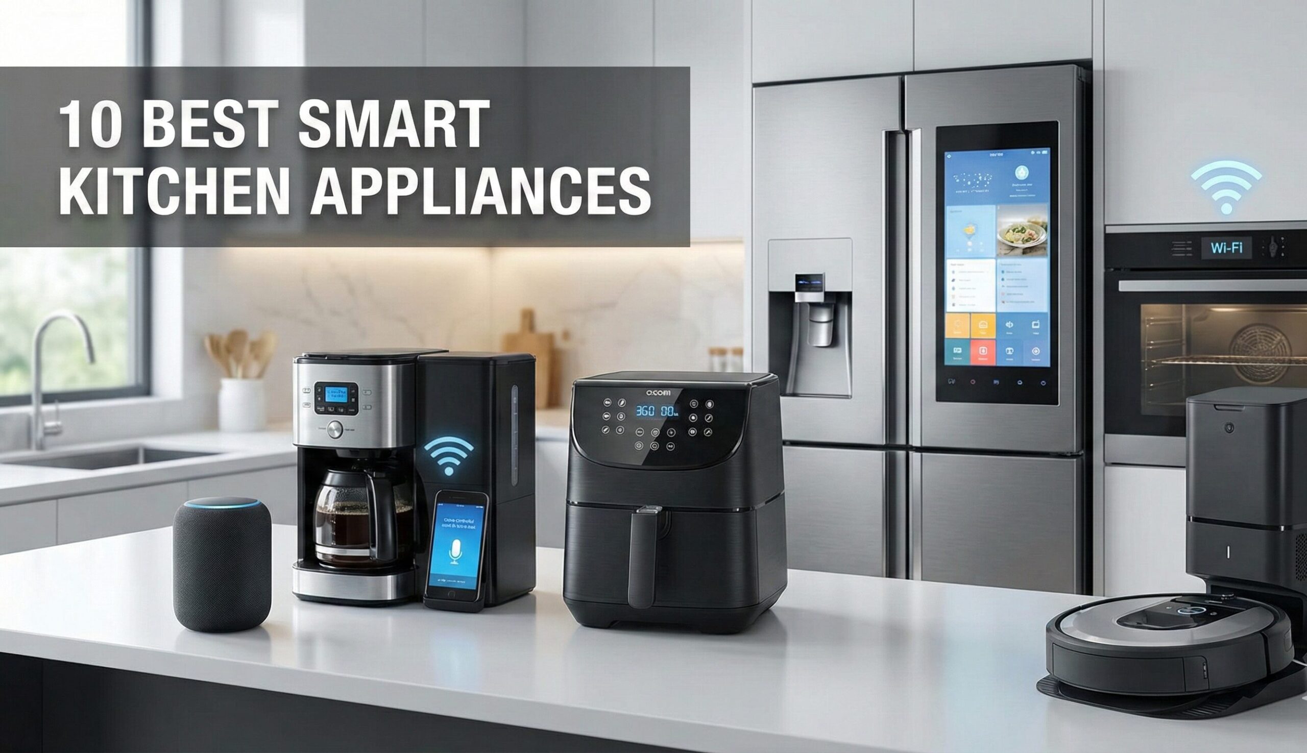 Modern Smart Kitchen with Connected Appliances